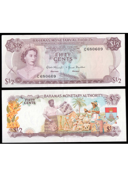 BAHAMAS 50 Cents 1968 Fior di Stampa