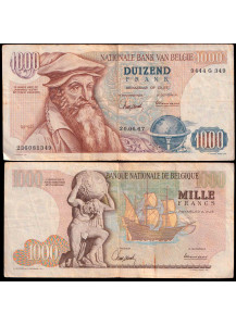 BELGIO 1000 Francs "Mercator" 1967 BB