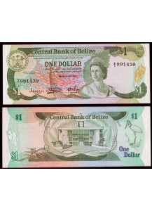 BELIZE 1 dollaro 1983 Elisabetta da Giovane Rara Fds