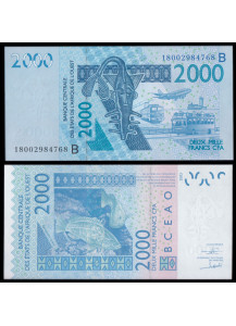 BENIN (W.A.S.) 2000 Francs 2018 Fior di Stampa