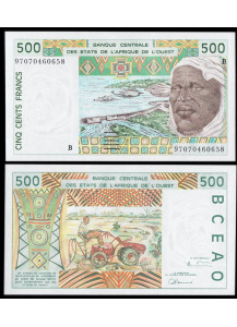 BENIN (W.A.S.) 500 Francs 1997 Fior di Stampa