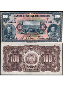 BOLIVIA 100 Bolivianos 1928 Stupenda+ Rara