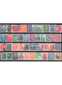 GERMANIA Lotto di 40 francobolli timbrati Periodo Terzo Reich