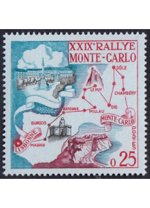 Monaco 29° Rally di Montecarlo nuovo 25 cents 1960