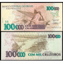 BRASILE 100.000 Cruzeiros 1993 Fior di Stampa