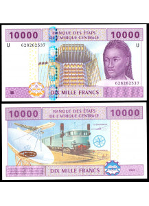 CAMEROUN (C.A.S.) 10.000 Francs 2002 Fior di Stampa