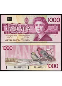 CANADA 1000 Dollars 1988 Thiessen Crow Sign P (d014) Q/Spl Rara