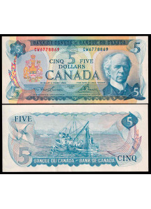 CANADA 5 Dollars 1972 Sir Wilfrid Laurier Fior di Stampa
