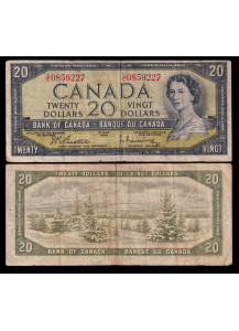 CANADA 20 Dollars 1954 Elizabeth II – Canadian Bank Note Company MB+