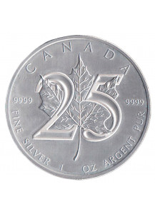 2013 - CANADA 5 Dollari Ag 1 OZ Canada 25° Anniversario