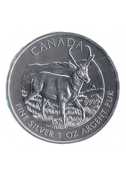 2013 - CANADA  5 Dollari d'argento 1 OZ  Antilocapra