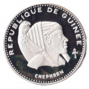 GUINEA 500 Francs 1970 Argento Proof Chephren KM 23