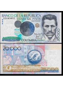 COLOMBIA 20.000 Pesos 2002 Fior di Stampa