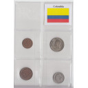 COLOMBIA Serietta composta da 1 - 5 - 10 - 200 - 20 Centavos BB