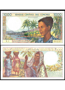 COMORE 1000 Francs 1986 Quasi Fior di Stampa