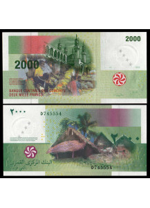 COMOROS 2000 Francs 2005 Uncirculated