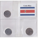 COSTA RICA set 10 25  50 Centimos Stupende