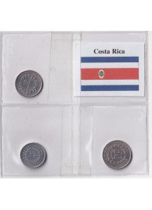 COSTA RICA set 10 25  50 Centimos Stupende