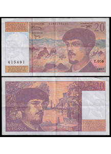 FRANCIA 20 Francs Anni 90 Claude Debussy BB+