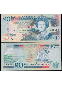 EAST CARIBBEAN STATES 10 Dollari 2008-12 Fds