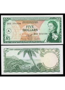 Antigua 5 Dollar 1965 Fior di Stampa