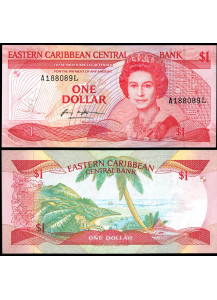 St. Lucia 1 Dollar 1985 Fior di Stampa
