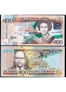 East Caribbean States 100 Dollars 2012 Polymer Fds