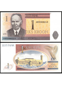 ESTONIA 1 Krooni 1992 Fior di Stampa