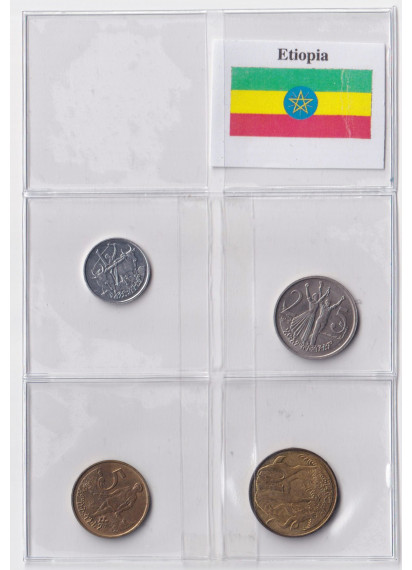 ETIOPIA 1 - 5 - 10 - 25 - Cents BU