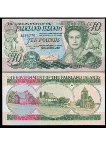 FALKLAND ISLANDS 10 Pounds 1986 Fior di Stampa