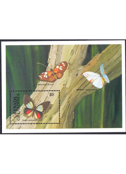 Grenada & Grenadines foglietto dedicato alle farfalle BF 240 