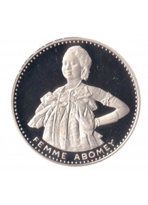 DAHOMEY 200 Francs Argento Proof 1971 KM# 2.2 Donna Abomey Hallmark 1000