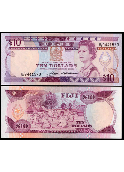 FIJI 10 Dollars 1986 Stupenda 