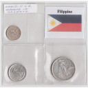 Filippine set composto da 10 - 20 - 50 1944-45 Centavos in Ag BB