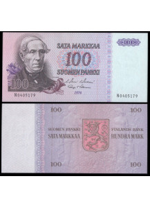 FINLANDIA 100 Markkaa 1976 Fior di Stampa