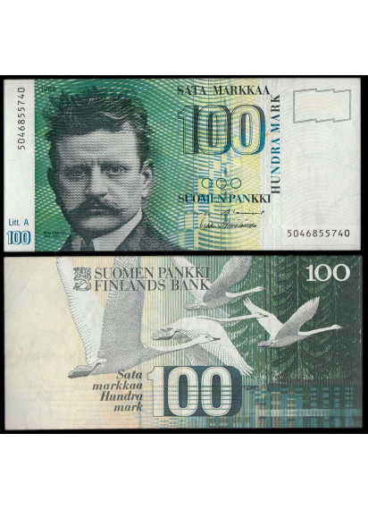 FINLANDIA 100 Markkaa 1986 Litt. A Stupenda