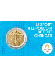 2023 - FRANCIA 2 euro comm Olimpiadi Parigi "Boxe" Fdc