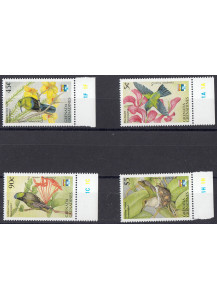 Grenada Grenadines serie 4 francobolli uccelli Yvert Tellier 1317/20