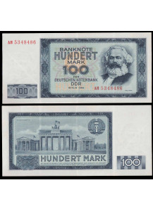 DDR Repubblica Democratica 100 Mark  1964 "Karl Marx" Splendida+