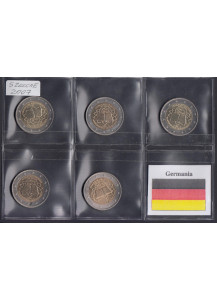  2007 - 2 Euro GERMANIA Trattato di Roma 5 Zecche