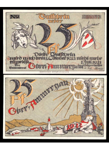 GERMANIA Notgeld 1921 25 Pfennig Fior di Stampa
