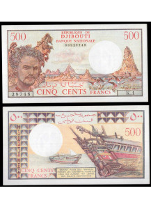 GIBUTI 500 franchi 1979-88 Fior di Stampa