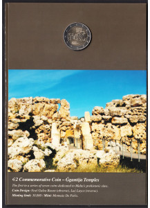 2016 - 2 Euro MALTA Sito Archeologico di Gigantia - Variante con segni di zecca francesi ai lati della data
