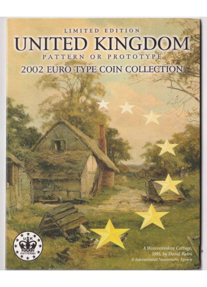 GRAN BRETAGNA a serie completa 8 monete Pattern 2002
