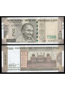 INDIA 500  Rupees 2017 M. GANDHI Fior di Stampa