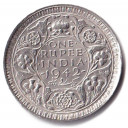 INDIA BRITANNICA 1 Rupee 1942 AG George VI Quasi Fior di Conio
