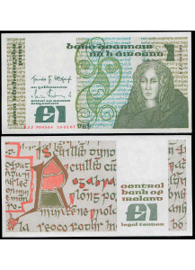 IRLANDA 1 Pound 1987 Quasi Fior di Stampa