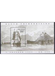 ISLANDA giornata del francobollo 1999 Veliero Danese nuovo