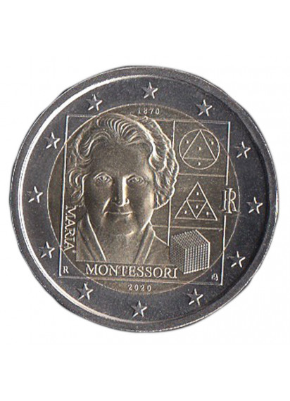 2020 - 2 Euro  150º Nascita di Maria Montessori Fior di Conio