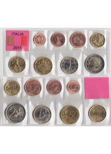 2015 - Italia Serie 8 Monete Euro  Fior di Conio 